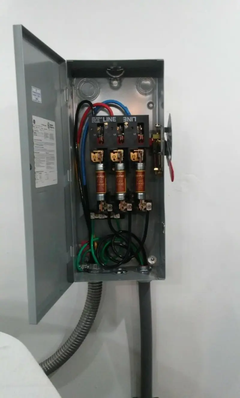 Three-phase disconnect switch installed for Electrical Wiring & Rewiring in Camas