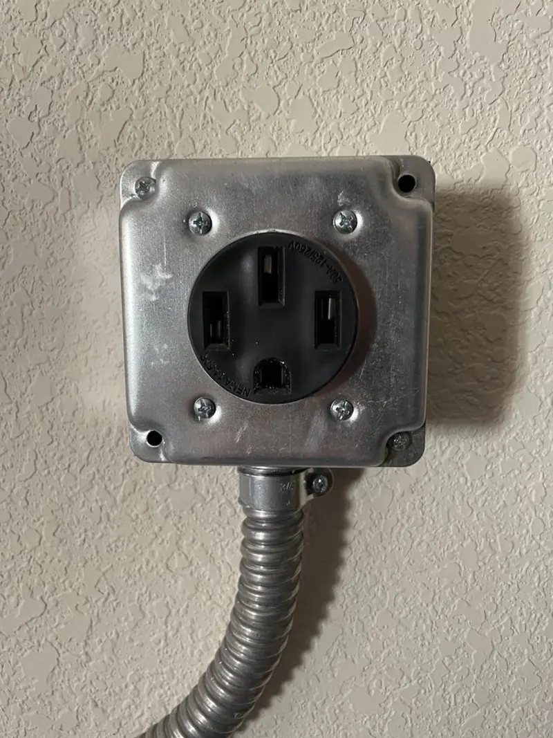 NEMA 14-50 outlet installed for Electrical Panel Upgrade in Camas
